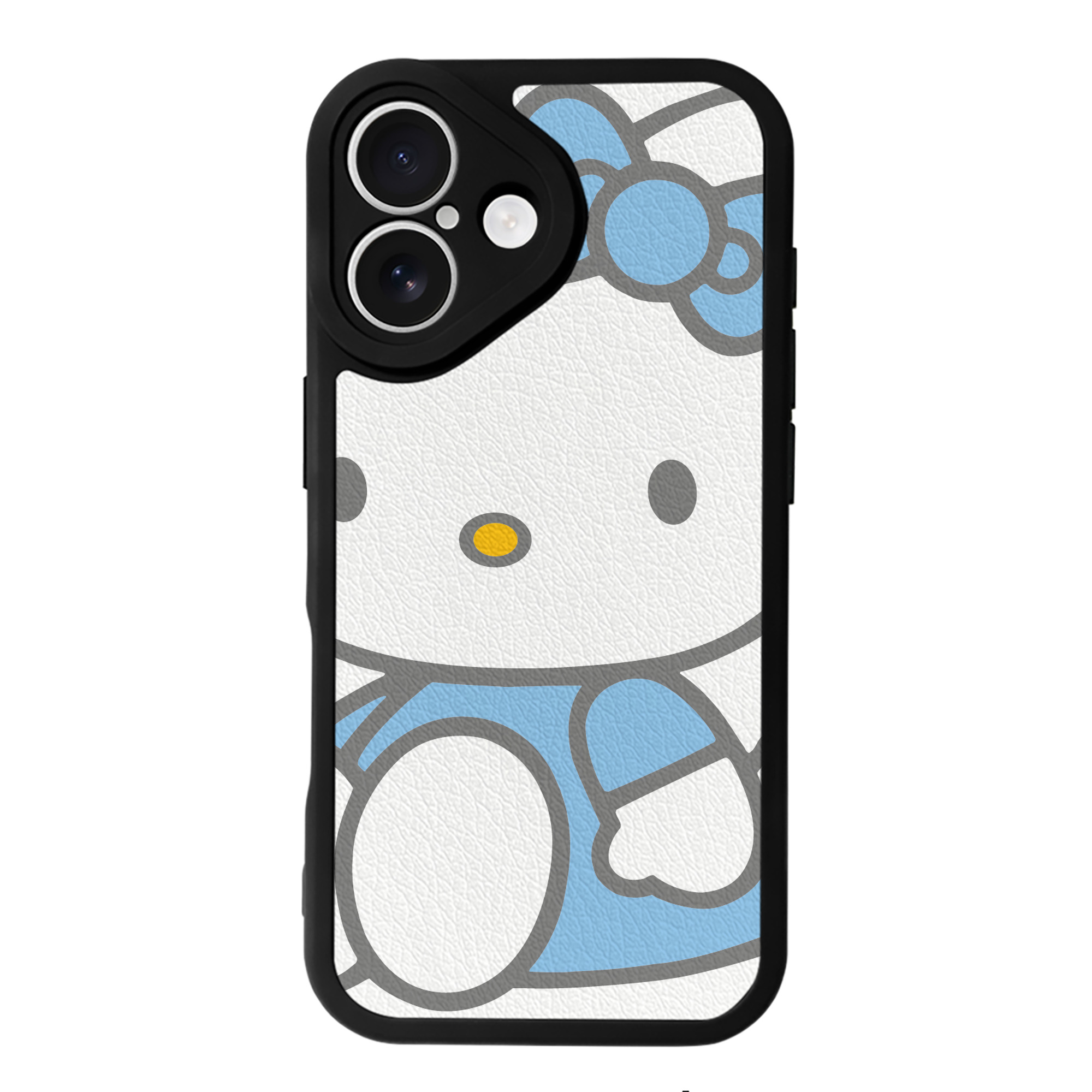 （画像用） Hello Kitty ハローキティ 【iPhone 16シリーズ対応】シリコンスマホケース（レザー調） 材質：シリコン